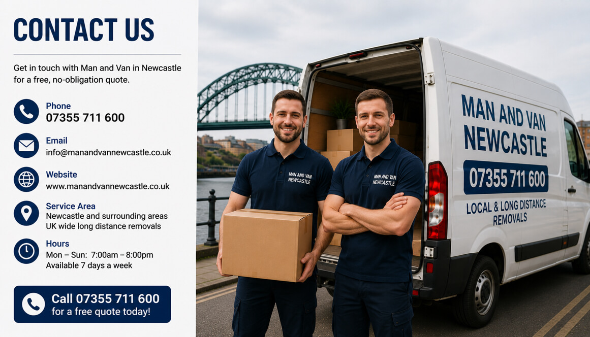 Contact Man Van Newcastle